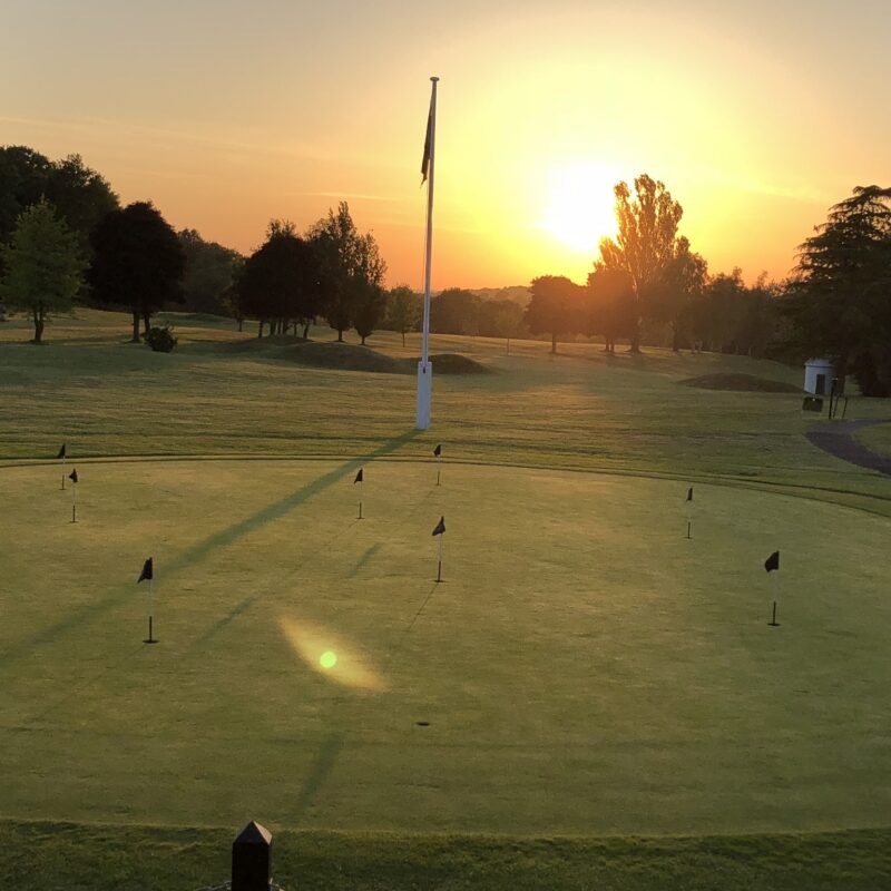 Camden Place Golf Course at sunset