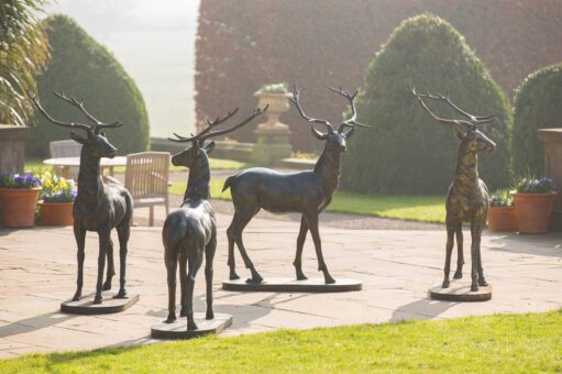 Goldsborough Hall stag sculptures