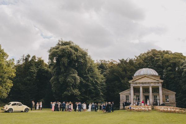 Holkham Hall wedding event in the grounds