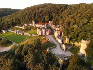 Gwrych Castle overhead